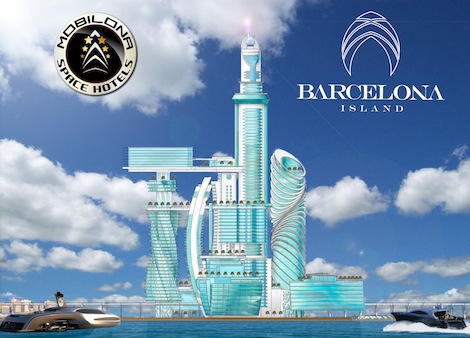Image for article ‘Space hotel’ and marina proposed for Barcelona
